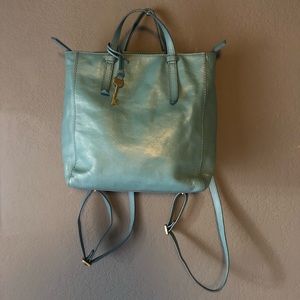 Fossil Leather Convertible Backpack